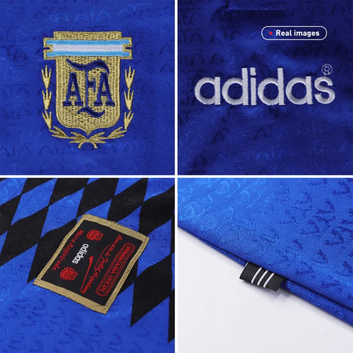 Retro #10 Argentina Away Soccer Jersey Kit(Jersey+Shorts) 1994 - Image 2