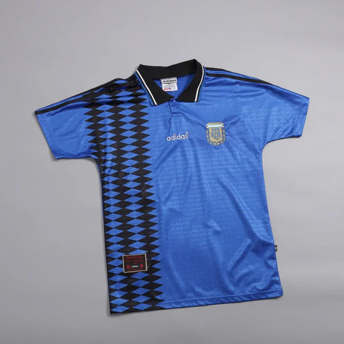 Retro 1994 Argentina Away Soccer Jersey - Image 3