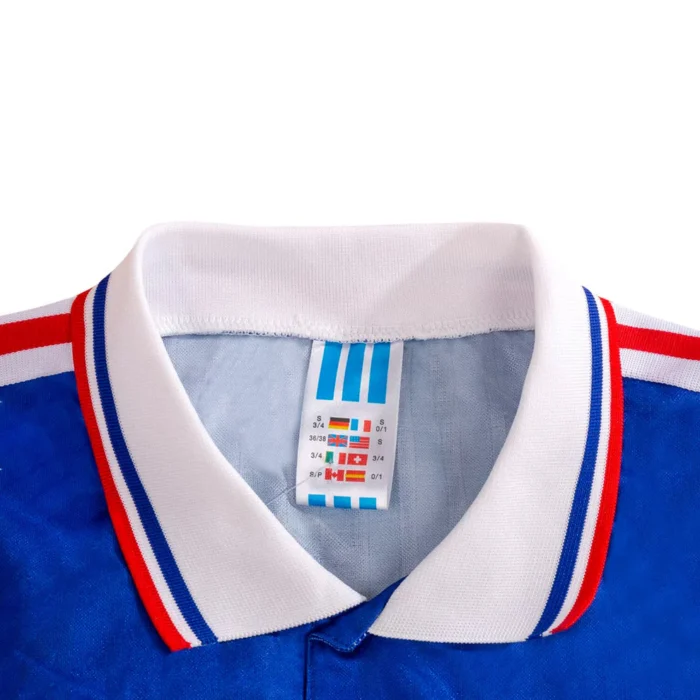 Retro 1994 France Home Soccer Jersey - Image 3