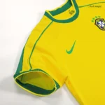 Retro 1998 Brazil Home Soccer Jersey - Image 3