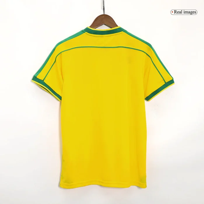 Retro 1998 Brazil Home Soccer Jersey - Image 5