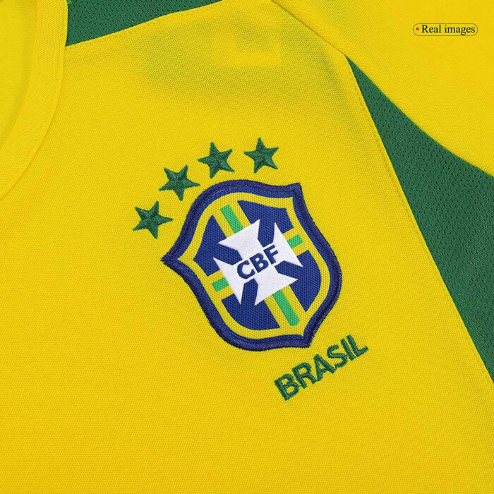 Retro 2002/03 Brazil Home Soccer Jersey - Image 4