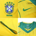 Retro 2004 Brazil Home Soccer Jersey - Image 2