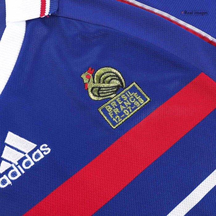 Retro HENRY #12 1998 France World Cup Home Soccer Jersey - Image 4