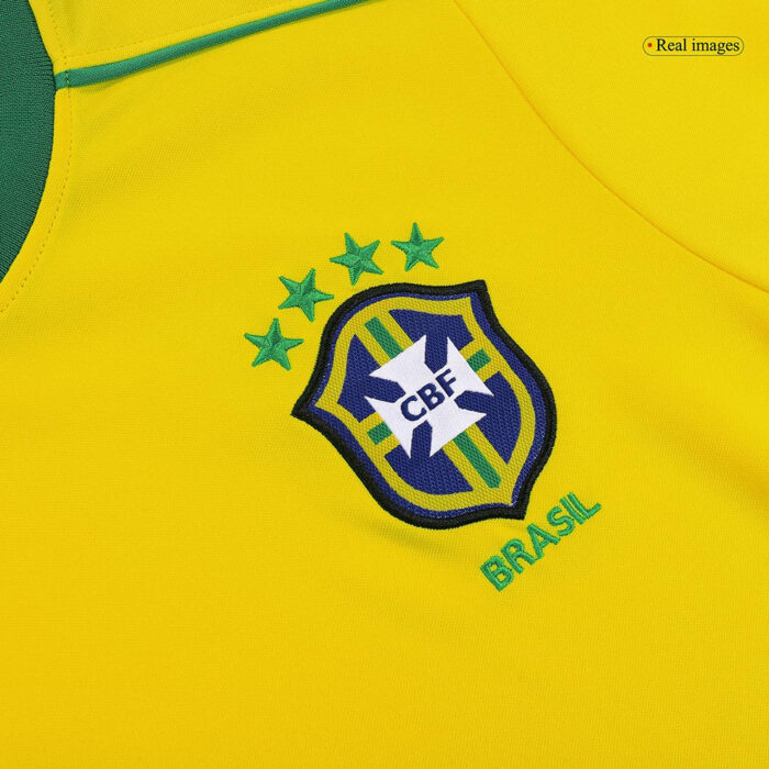 Retro Jersey CAFU #2 Brazil Home Soccer Shirt 1998 -World Cup - Image 4