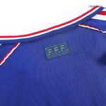 Retro ZIDANE #10 1998 France Home Soccer Jersey - Image 2
