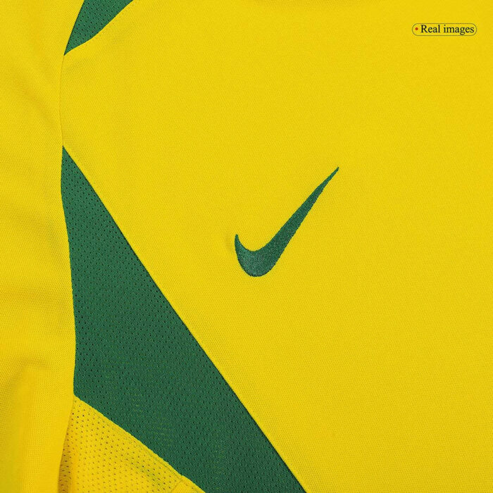 RONALDO #9 Brazil Retro Jersey Home Soccer Shirt 2002/03 - Image 6