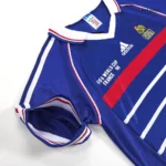 ZIDANE #10 France Retro Jersey Home Soccer Shirt 1998 World Cup - Image 3